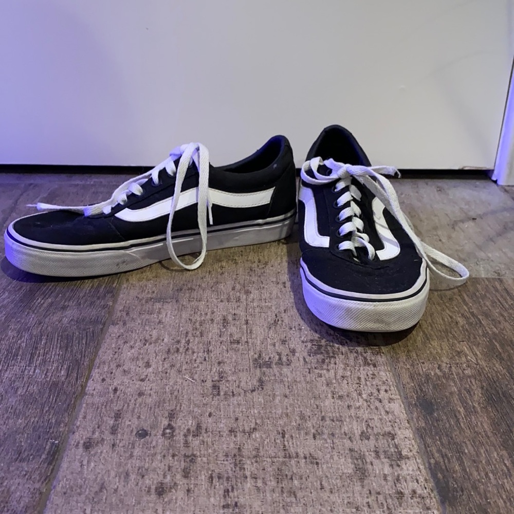 black and white vans